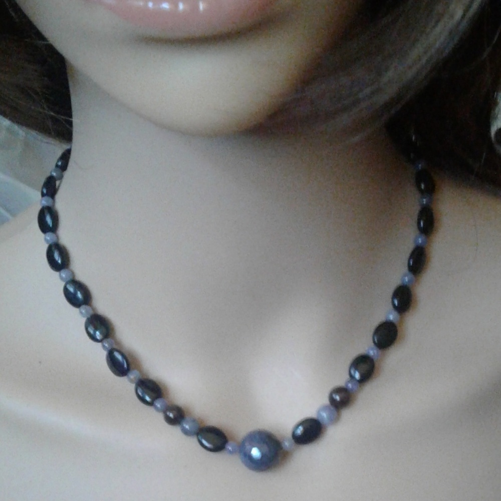 Artisan Natural Tanzanite/Sapphire 16 1/4" Nk **